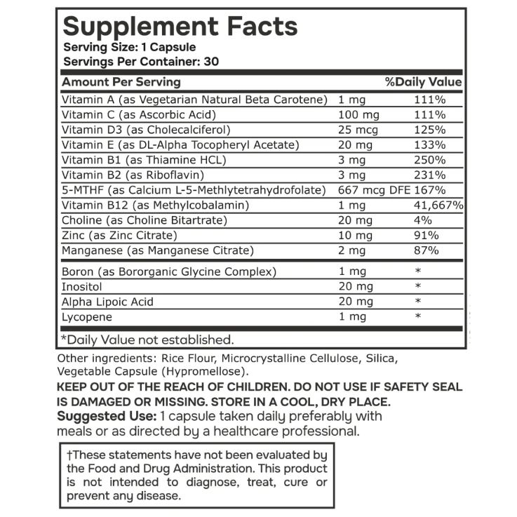 Cyviex ® Methylated Multivitamin